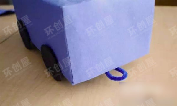 幼儿园美工区图片抽纸盒小火车