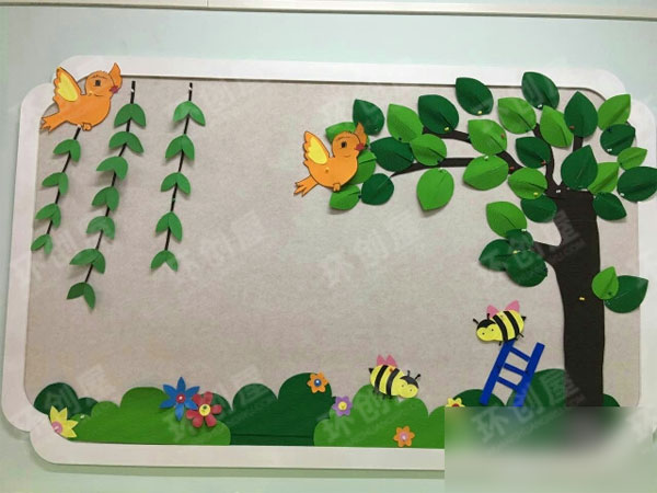 幼儿园春天主题墙布置图片