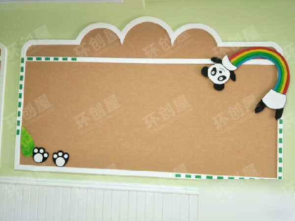 幼儿园森系熊猫主题墙面环创图片