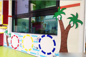 幼儿园夏天主题墙环创图片边框走廊9张