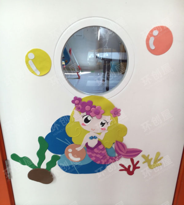 幼儿园走廊门窗环境布置图片