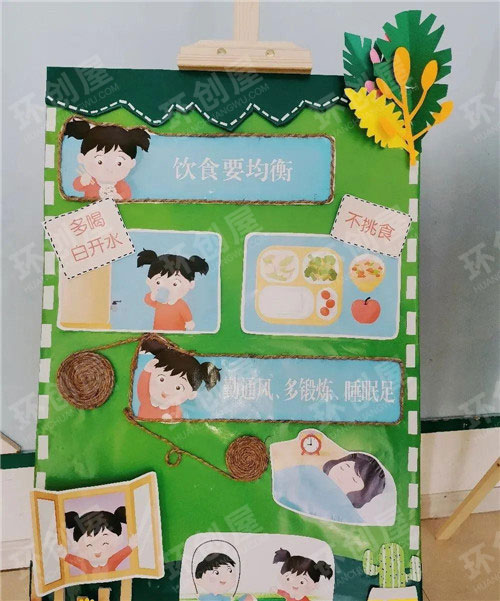 幼儿园防控疫情创意主题墙图片