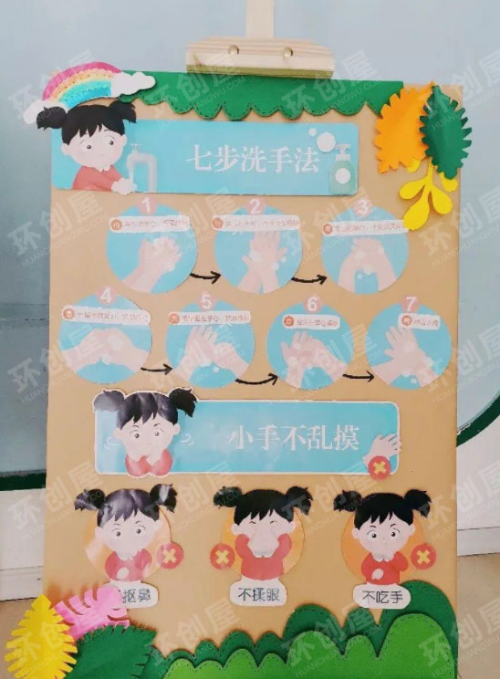 幼儿园防控疫情创意主题墙图片