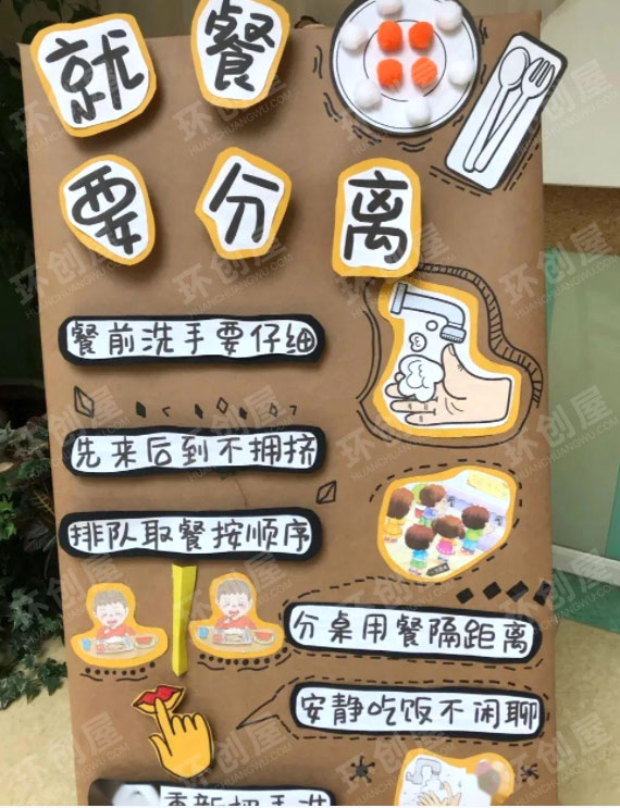 幼儿园防控疫情创意主题墙图片