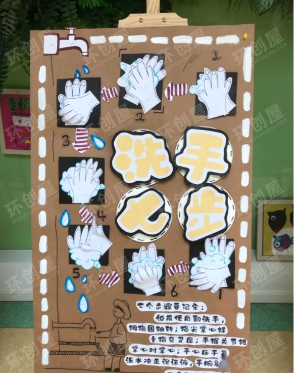 幼儿园防控疫情创意主题墙图片