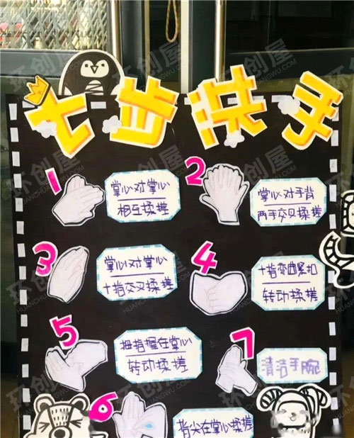 幼儿园防控疫情创意主题墙图片