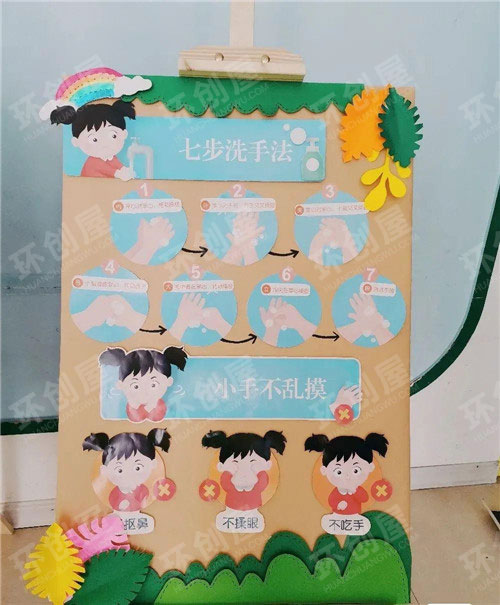 幼儿园防控疫情创意主题墙图片