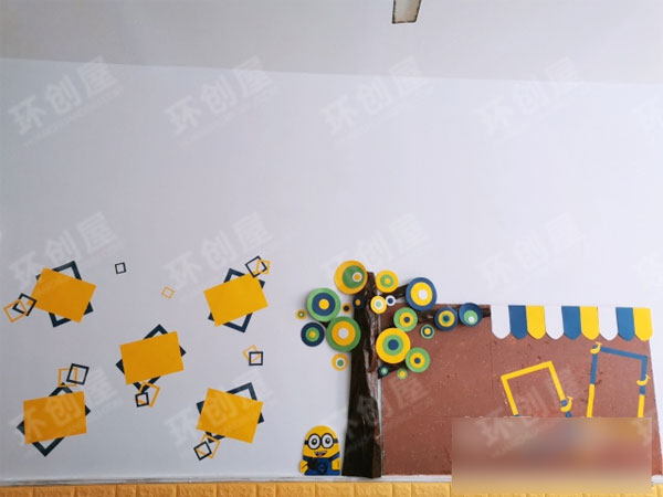 幼儿园小黄人主题墙环境创设图片