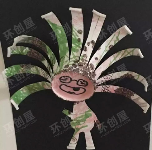 小班超级有趣的纸杯小人图片