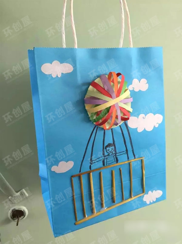 幼儿园作品展示创意手工袋图片