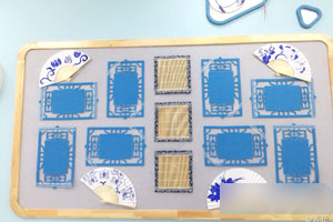 幼儿园整体环创中国风蓝色系图片5张