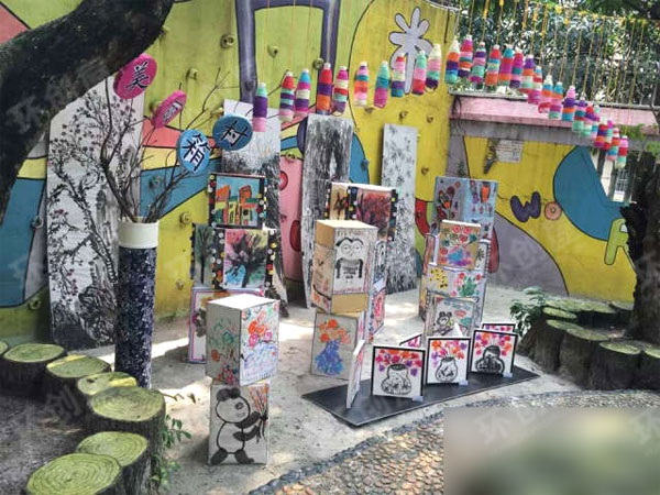 幼儿园美术画展图片