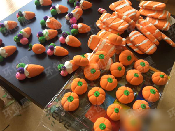 幼儿园角色区轻黏土好吃的食品店图片