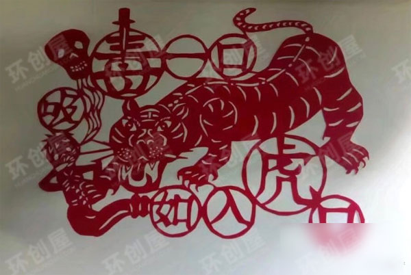幼儿园美工区剪纸作品图片