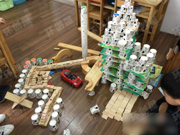 幼儿园低结构材料百变组合建构图片