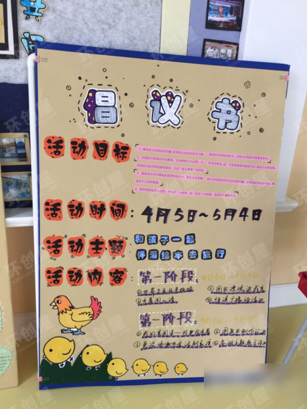 幼儿园阅读展板设计图片