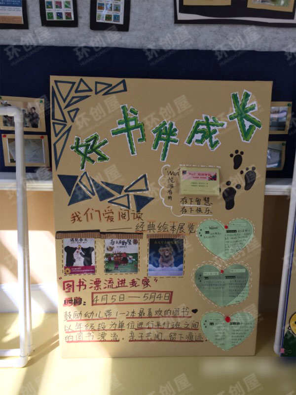 幼儿园阅读展板设计图片