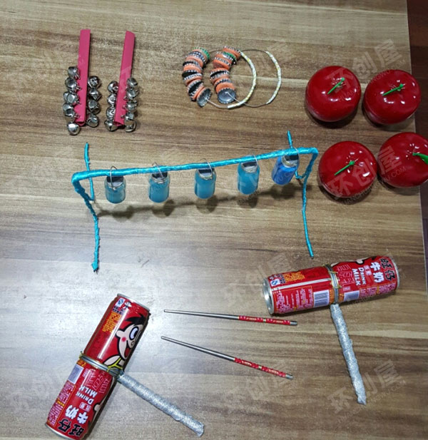 幼儿园自制奥尔夫乐器图片