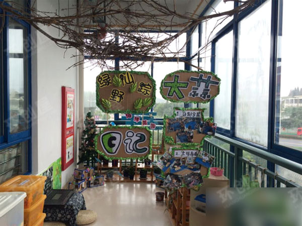 幼儿园植物区角绿野仙踪环创图片