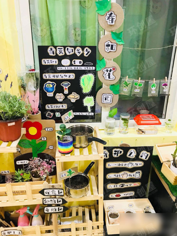 幼儿园区角春天自然角布置图片