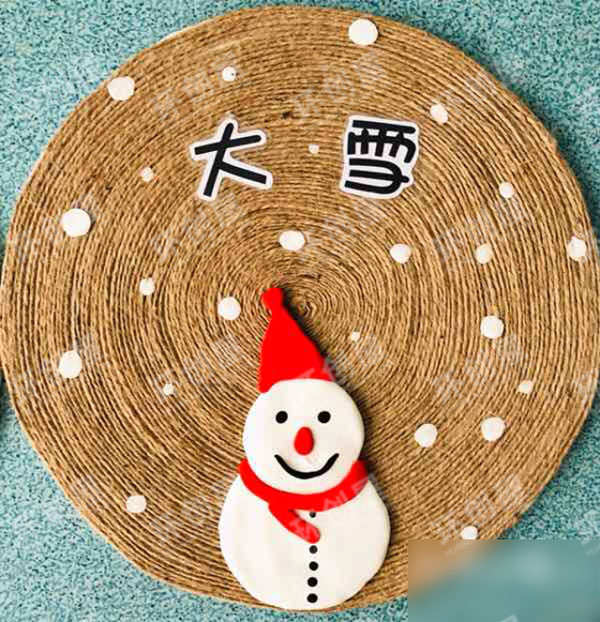 幼儿园棉麻线绳二十四节气图片