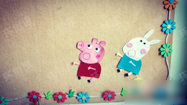 幼儿园环创小猪佩奇图片