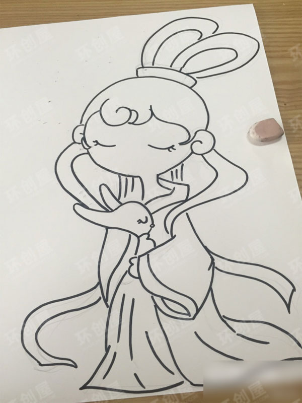 幼儿园门装饰图案中秋节图片