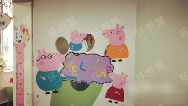 幼儿园环创小猪佩奇图片