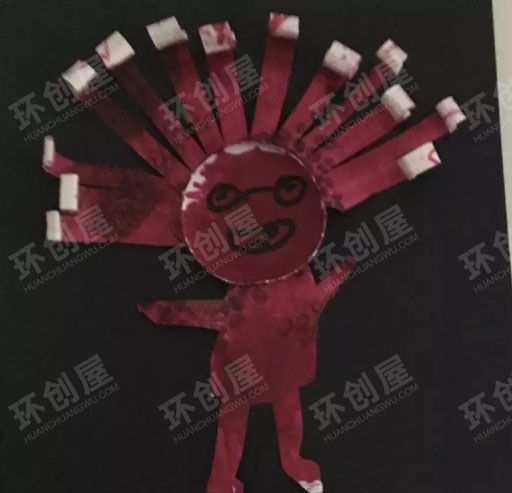 幼儿园纸杯小人手工图片