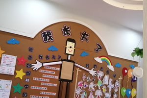中班我长大了主题墙布置图片4张