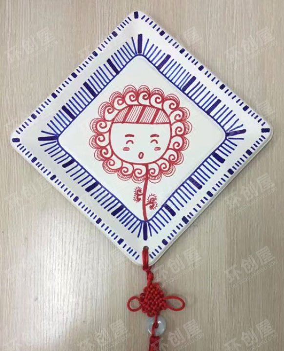 幼儿园美工室吊饰图片线描画