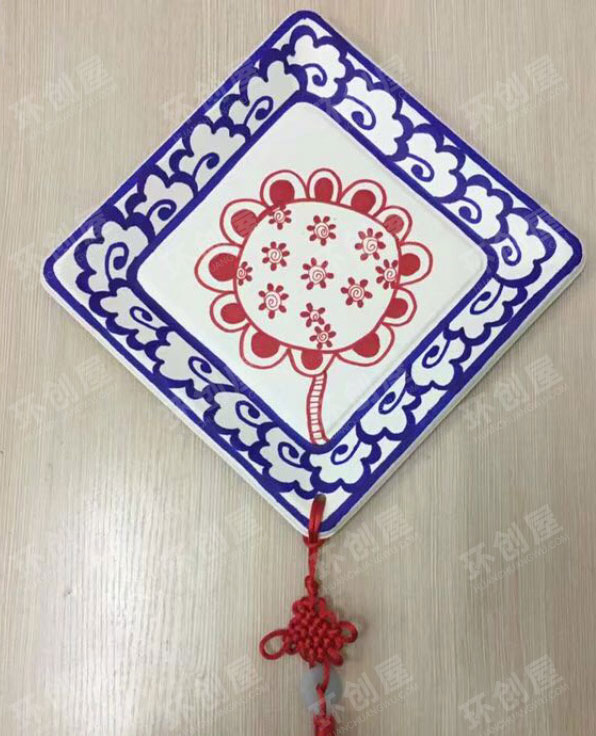 幼儿园美工室吊饰图片线描画