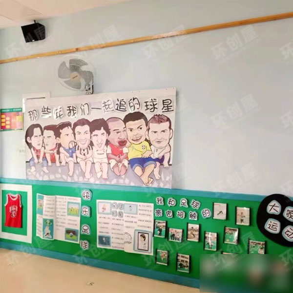 幼儿园足球主题墙图片