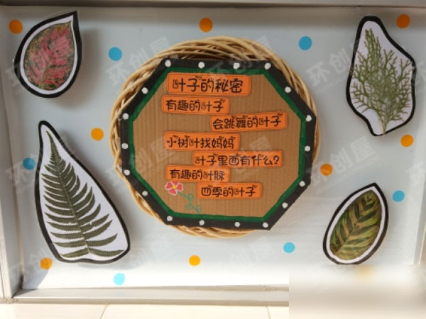幼儿园有趣的叶子主题网络图