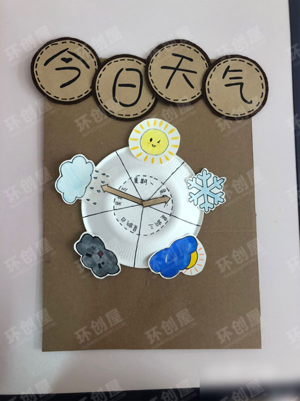 幼儿园墙面布置气象天气墙图片
