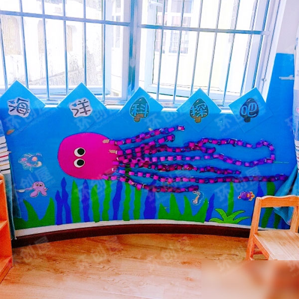 幼儿园海洋风环创图片