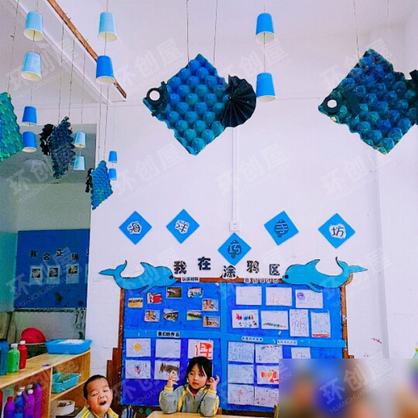 幼儿园海洋风环创图片