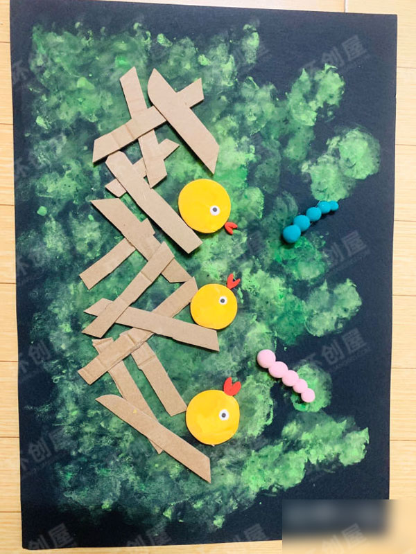幼儿园创意美术作品图片