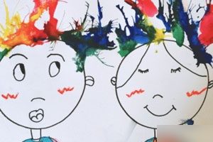 幼儿园有趣的吹画图片6张