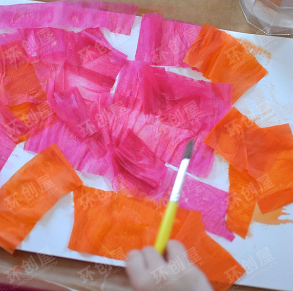 幼儿园皱纹纸作品图片