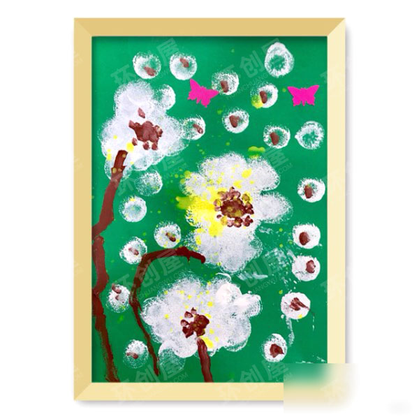 小班美术点画蒲公英图片