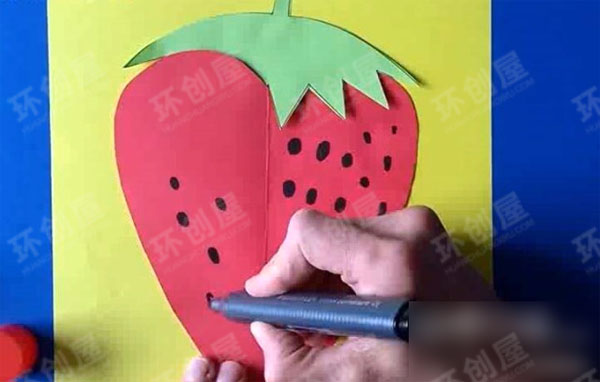 幼儿园草莓手工制作图片