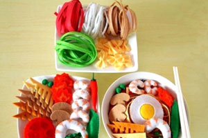 幼儿园角色区小吃店环创食物图片3张