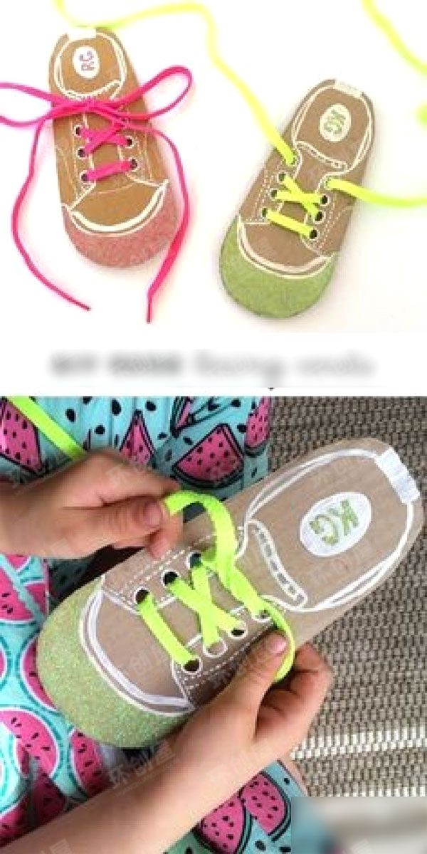 幼儿园美工区角环创图片生活区-穿线活动图片