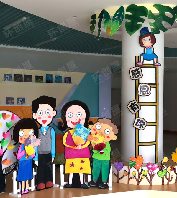 幼儿园感恩节环创装饰图片1