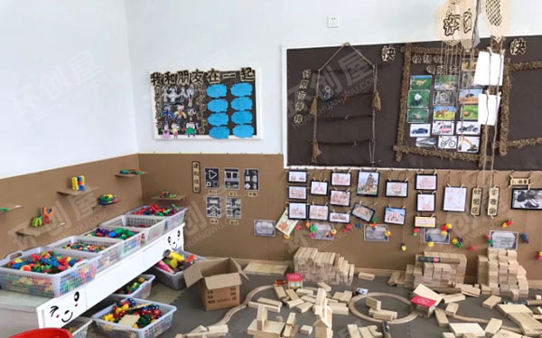幼儿园建构区废物利用图片