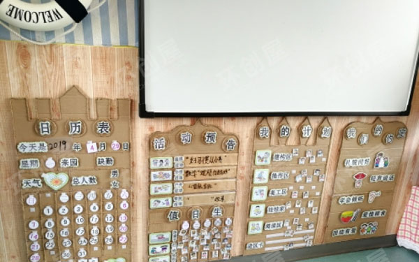 小班建构区环创图片