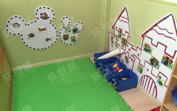 小班建构区墙面布置图片