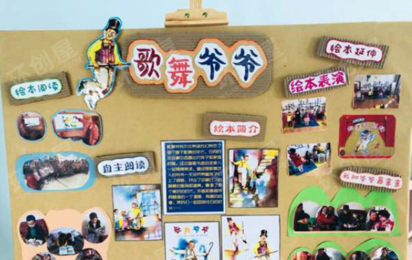 幼儿园阅读区绘本展板图片