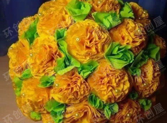 幼儿园美工区制作花图片